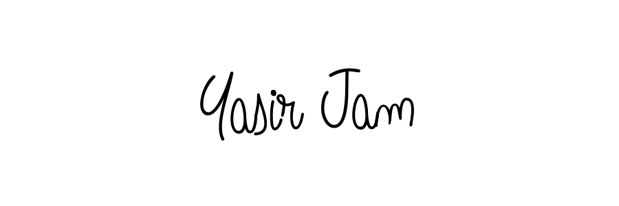 How to make Yasir Jam name signature. Use Angelique-Rose-font-FFP style for creating short signs online. This is the latest handwritten sign. Yasir Jam signature style 5 images and pictures png
