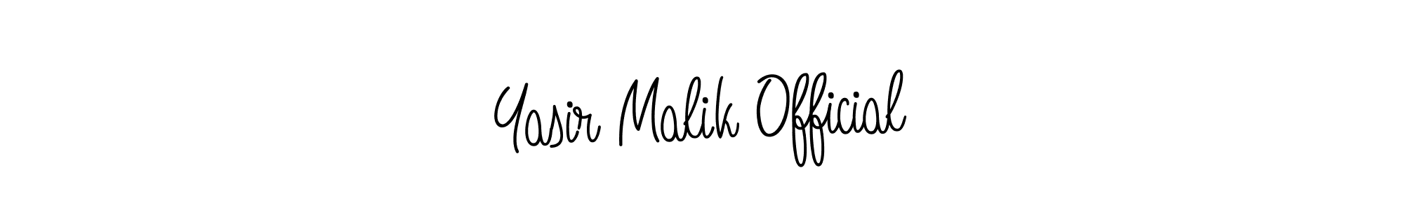 The best way (Angelique-Rose-font-FFP) to make a short signature is to pick only two or three words in your name. The name Yasir Malik Official include a total of six letters. For converting this name. Yasir Malik Official signature style 5 images and pictures png