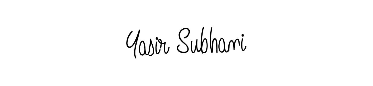 Also we have Yasir Subhani name is the best signature style. Create professional handwritten signature collection using Angelique-Rose-font-FFP autograph style. Yasir Subhani signature style 5 images and pictures png