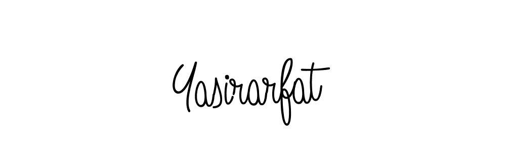 How to make Yasirarfat name signature. Use Angelique-Rose-font-FFP style for creating short signs online. This is the latest handwritten sign. Yasirarfat signature style 5 images and pictures png