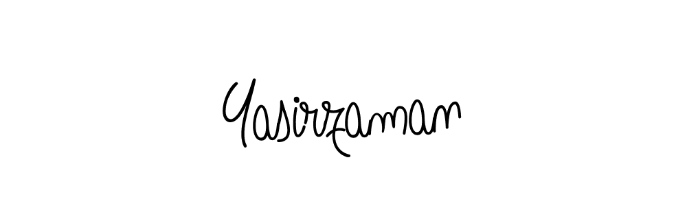 Make a beautiful signature design for name Yasirzaman. With this signature (Angelique-Rose-font-FFP) style, you can create a handwritten signature for free. Yasirzaman signature style 5 images and pictures png