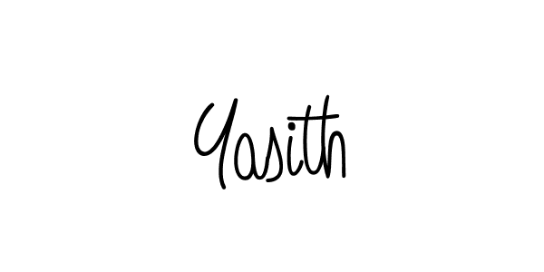 Use a signature maker to create a handwritten signature online. With this signature software, you can design (Angelique-Rose-font-FFP) your own signature for name Yasith. Yasith signature style 5 images and pictures png