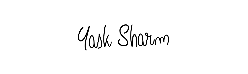 Once you've used our free online signature maker to create your best signature Angelique-Rose-font-FFP style, it's time to enjoy all of the benefits that Yask Sharm name signing documents. Yask Sharm signature style 5 images and pictures png