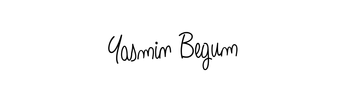 Angelique-Rose-font-FFP is a professional signature style that is perfect for those who want to add a touch of class to their signature. It is also a great choice for those who want to make their signature more unique. Get Yasmin Begum name to fancy signature for free. Yasmin Begum signature style 5 images and pictures png