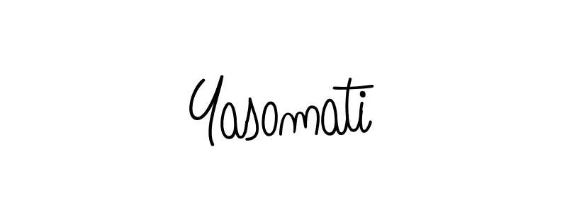 Yasomati stylish signature style. Best Handwritten Sign (Angelique-Rose-font-FFP) for my name. Handwritten Signature Collection Ideas for my name Yasomati. Yasomati signature style 5 images and pictures png