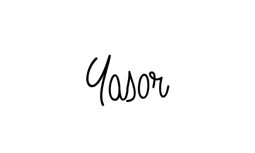 How to make Yasor name signature. Use Angelique-Rose-font-FFP style for creating short signs online. This is the latest handwritten sign. Yasor signature style 5 images and pictures png