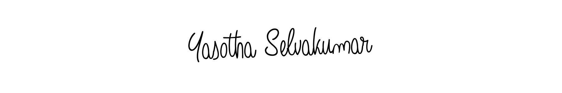 Make a beautiful signature design for name Yasotha Selvakumar. With this signature (Angelique-Rose-font-FFP) style, you can create a handwritten signature for free. Yasotha Selvakumar signature style 5 images and pictures png