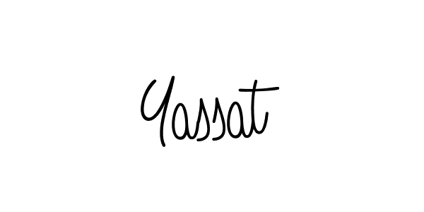 You should practise on your own different ways (Angelique-Rose-font-FFP) to write your name (Yassat) in signature. don't let someone else do it for you. Yassat signature style 5 images and pictures png