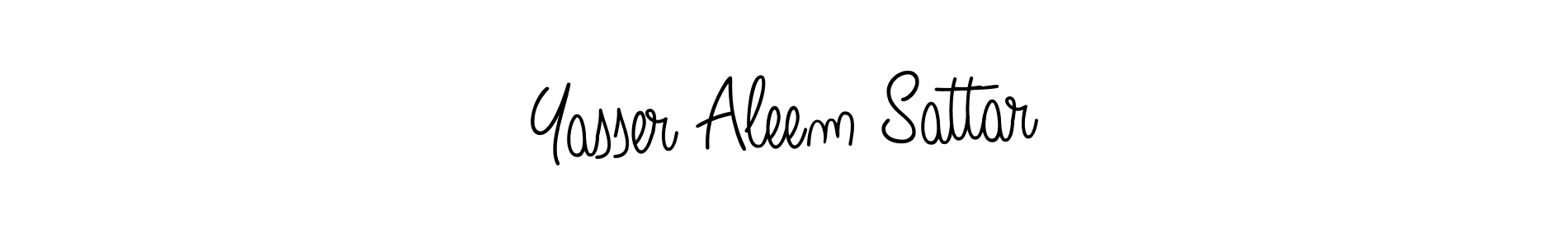 Make a beautiful signature design for name Yasser Aleem Sattar. Use this online signature maker to create a handwritten signature for free. Yasser Aleem Sattar signature style 5 images and pictures png