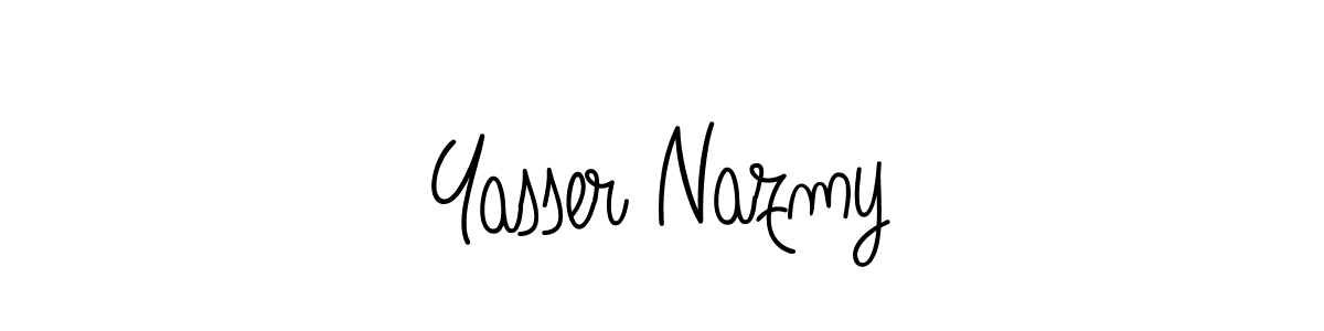 How to Draw Yasser Nazmy signature style? Angelique-Rose-font-FFP is a latest design signature styles for name Yasser Nazmy. Yasser Nazmy signature style 5 images and pictures png