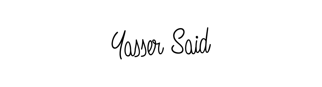 It looks lik you need a new signature style for name Yasser Said. Design unique handwritten (Angelique-Rose-font-FFP) signature with our free signature maker in just a few clicks. Yasser Said signature style 5 images and pictures png