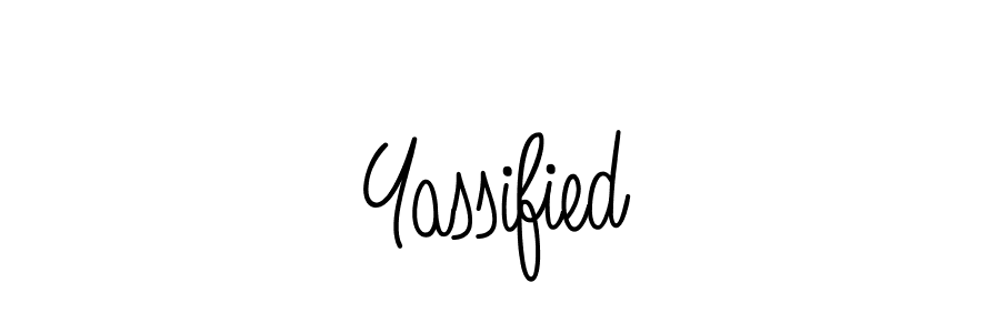 The best way (Angelique-Rose-font-FFP) to make a short signature is to pick only two or three words in your name. The name Yassified include a total of six letters. For converting this name. Yassified signature style 5 images and pictures png