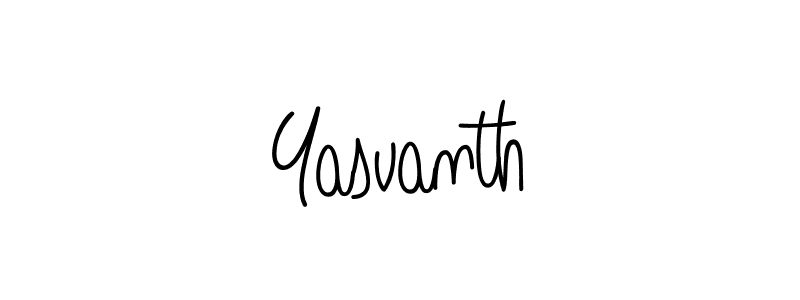 Use a signature maker to create a handwritten signature online. With this signature software, you can design (Angelique-Rose-font-FFP) your own signature for name Yasvanth. Yasvanth signature style 5 images and pictures png