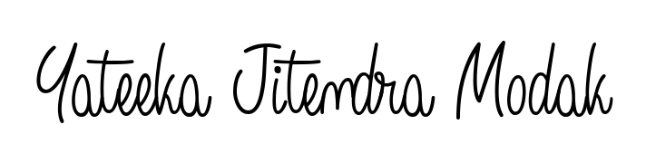 Similarly Angelique-Rose-font-FFP is the best handwritten signature design. Signature creator online. You can use it as an online autograph creator for name Yateeka Jitendra Modak. Yateeka Jitendra Modak signature style 5 images and pictures png