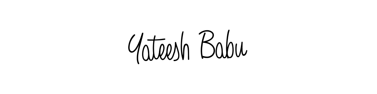 Design your own signature with our free online signature maker. With this signature software, you can create a handwritten (Angelique-Rose-font-FFP) signature for name Yateesh Babu. Yateesh Babu signature style 5 images and pictures png