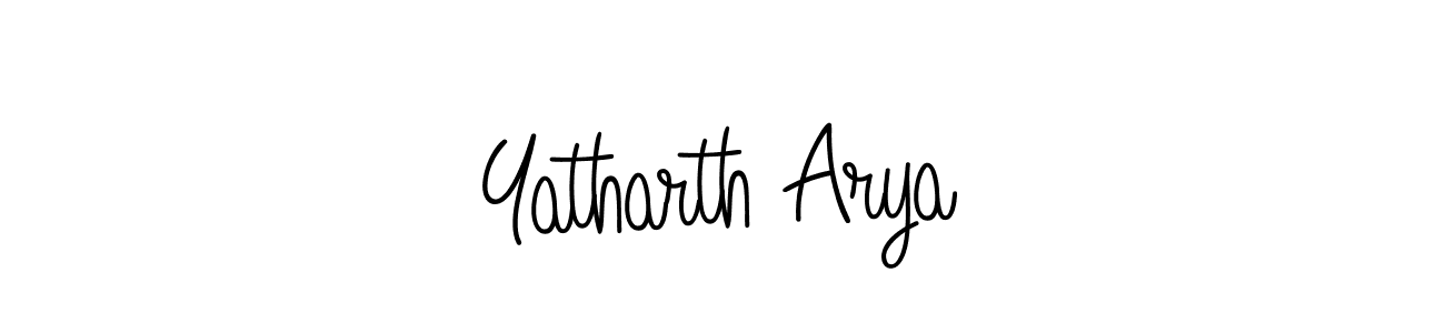 You can use this online signature creator to create a handwritten signature for the name Yatharth Arya. This is the best online autograph maker. Yatharth Arya signature style 5 images and pictures png