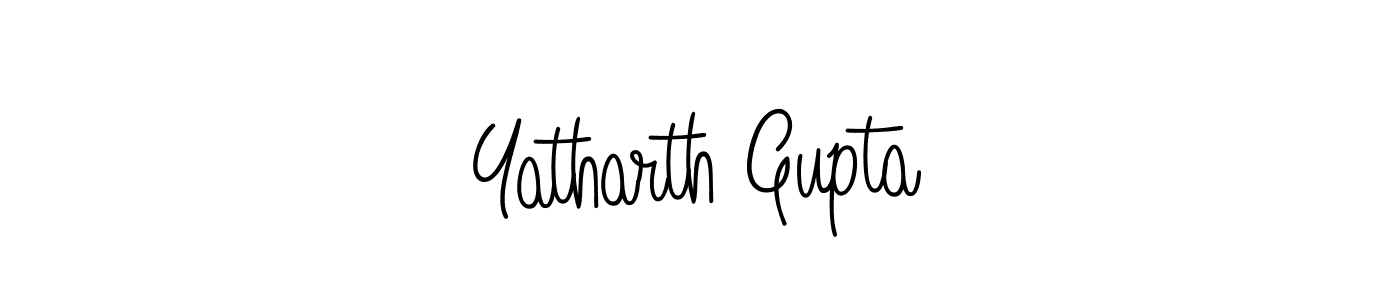 Yatharth Gupta stylish signature style. Best Handwritten Sign (Angelique-Rose-font-FFP) for my name. Handwritten Signature Collection Ideas for my name Yatharth Gupta. Yatharth Gupta signature style 5 images and pictures png