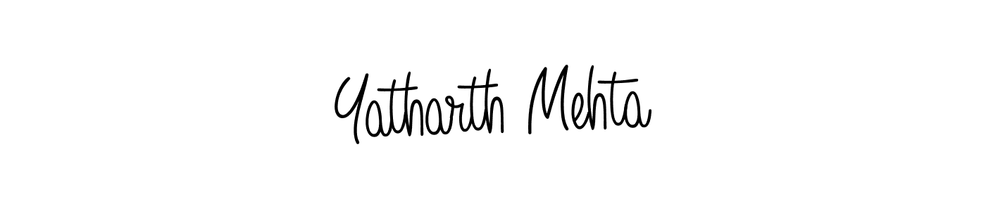 Use a signature maker to create a handwritten signature online. With this signature software, you can design (Angelique-Rose-font-FFP) your own signature for name Yatharth Mehta. Yatharth Mehta signature style 5 images and pictures png