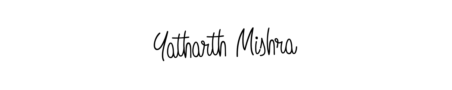 Use a signature maker to create a handwritten signature online. With this signature software, you can design (Angelique-Rose-font-FFP) your own signature for name Yatharth Mishra. Yatharth Mishra signature style 5 images and pictures png