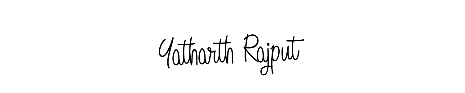 Design your own signature with our free online signature maker. With this signature software, you can create a handwritten (Angelique-Rose-font-FFP) signature for name Yatharth Rajput. Yatharth Rajput signature style 5 images and pictures png