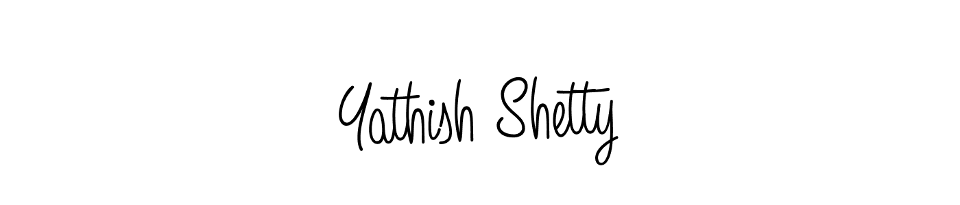 Also we have Yathish Shetty name is the best signature style. Create professional handwritten signature collection using Angelique-Rose-font-FFP autograph style. Yathish Shetty signature style 5 images and pictures png