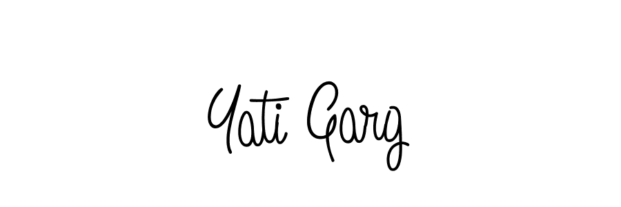 How to Draw Yati Garg signature style? Angelique-Rose-font-FFP is a latest design signature styles for name Yati Garg. Yati Garg signature style 5 images and pictures png