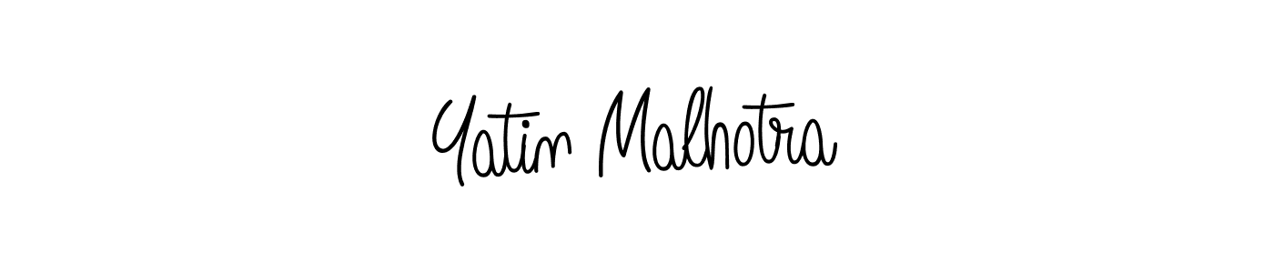 Yatin Malhotra stylish signature style. Best Handwritten Sign (Angelique-Rose-font-FFP) for my name. Handwritten Signature Collection Ideas for my name Yatin Malhotra. Yatin Malhotra signature style 5 images and pictures png