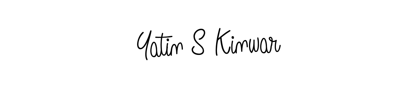 Design your own signature with our free online signature maker. With this signature software, you can create a handwritten (Angelique-Rose-font-FFP) signature for name Yatin S Kinwar. Yatin S Kinwar signature style 5 images and pictures png
