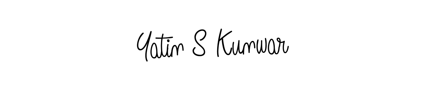 How to make Yatin S Kunwar signature? Angelique-Rose-font-FFP is a professional autograph style. Create handwritten signature for Yatin S Kunwar name. Yatin S Kunwar signature style 5 images and pictures png