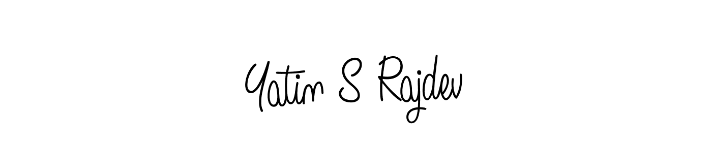 How to make Yatin S Rajdev signature? Angelique-Rose-font-FFP is a professional autograph style. Create handwritten signature for Yatin S Rajdev name. Yatin S Rajdev signature style 5 images and pictures png