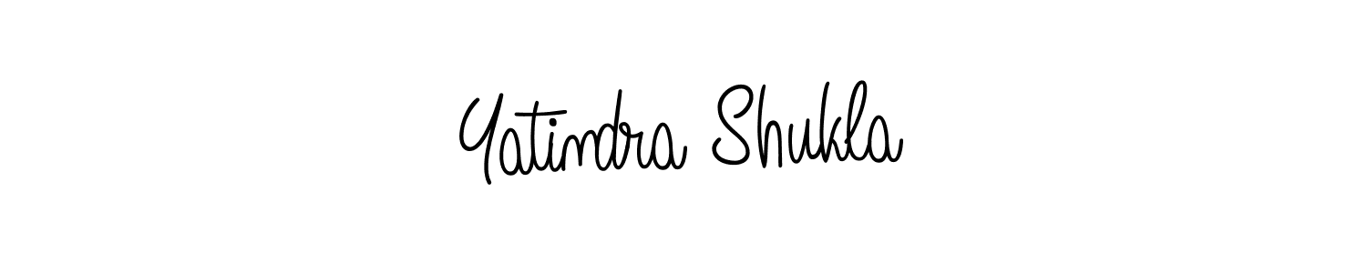 Use a signature maker to create a handwritten signature online. With this signature software, you can design (Angelique-Rose-font-FFP) your own signature for name Yatindra Shukla. Yatindra Shukla signature style 5 images and pictures png