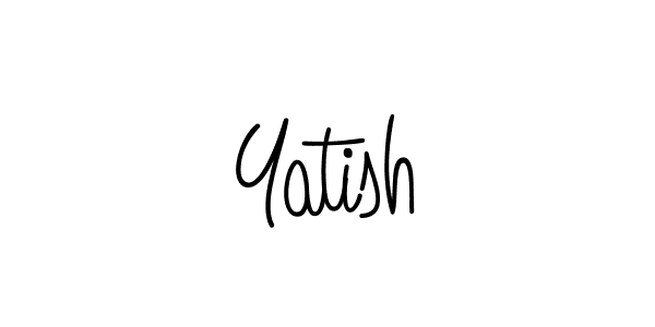 Create a beautiful signature design for name Yatish. With this signature (Angelique-Rose-font-FFP) fonts, you can make a handwritten signature for free. Yatish signature style 5 images and pictures png