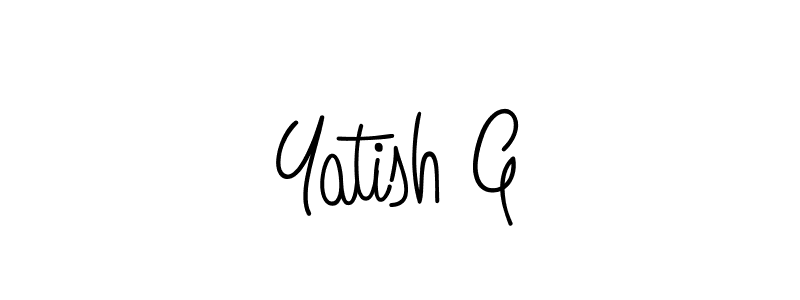 Best and Professional Signature Style for Yatish G. Angelique-Rose-font-FFP Best Signature Style Collection. Yatish G signature style 5 images and pictures png