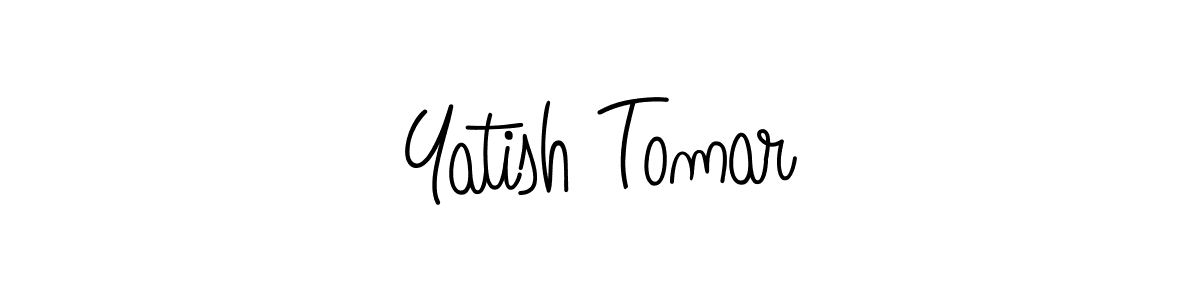 How to make Yatish Tomar name signature. Use Angelique-Rose-font-FFP style for creating short signs online. This is the latest handwritten sign. Yatish Tomar signature style 5 images and pictures png