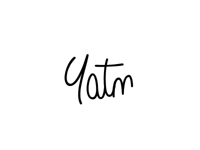 Design your own signature with our free online signature maker. With this signature software, you can create a handwritten (Angelique-Rose-font-FFP) signature for name Yatn. Yatn signature style 5 images and pictures png