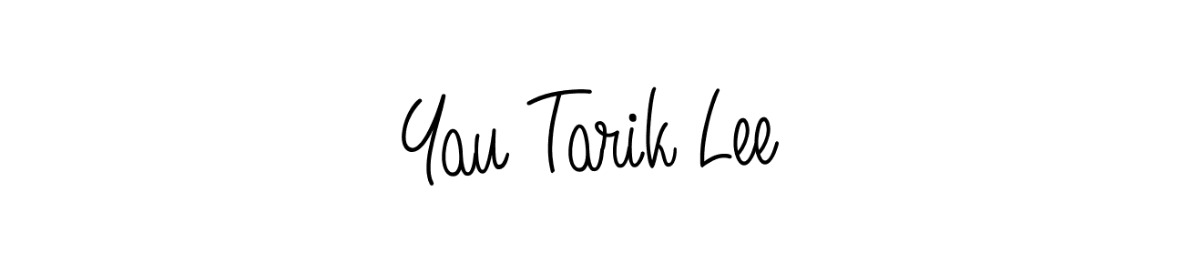 Use a signature maker to create a handwritten signature online. With this signature software, you can design (Angelique-Rose-font-FFP) your own signature for name Yau Tarik Lee. Yau Tarik Lee signature style 5 images and pictures png