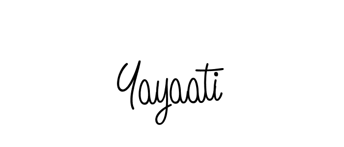 Create a beautiful signature design for name Yayaati. With this signature (Angelique-Rose-font-FFP) fonts, you can make a handwritten signature for free. Yayaati signature style 5 images and pictures png