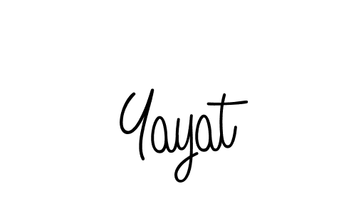 You can use this online signature creator to create a handwritten signature for the name Yayat. This is the best online autograph maker. Yayat signature style 5 images and pictures png
