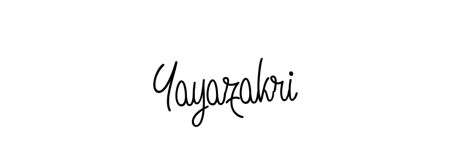 How to Draw Yayazakri signature style? Angelique-Rose-font-FFP is a latest design signature styles for name Yayazakri. Yayazakri signature style 5 images and pictures png