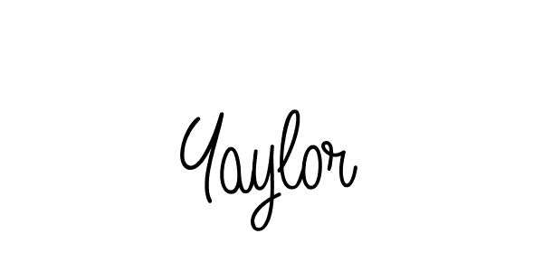 Make a beautiful signature design for name Yaylor. With this signature (Angelique-Rose-font-FFP) style, you can create a handwritten signature for free. Yaylor signature style 5 images and pictures png