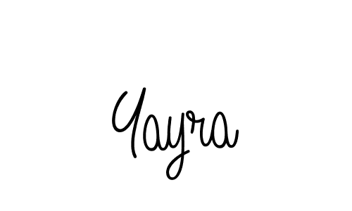 Make a beautiful signature design for name Yayra. With this signature (Angelique-Rose-font-FFP) style, you can create a handwritten signature for free. Yayra signature style 5 images and pictures png