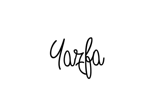 The best way (Angelique-Rose-font-FFP) to make a short signature is to pick only two or three words in your name. The name Yazfa include a total of six letters. For converting this name. Yazfa signature style 5 images and pictures png