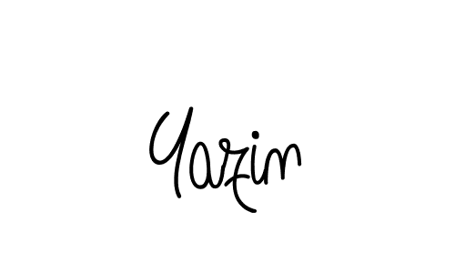 Yazin stylish signature style. Best Handwritten Sign (Angelique-Rose-font-FFP) for my name. Handwritten Signature Collection Ideas for my name Yazin. Yazin signature style 5 images and pictures png