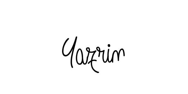 Yazrin stylish signature style. Best Handwritten Sign (Angelique-Rose-font-FFP) for my name. Handwritten Signature Collection Ideas for my name Yazrin. Yazrin signature style 5 images and pictures png