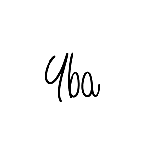 How to make Yba name signature. Use Angelique-Rose-font-FFP style for creating short signs online. This is the latest handwritten sign. Yba signature style 5 images and pictures png