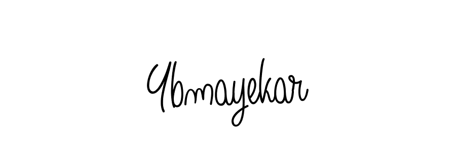 Ybmayekar stylish signature style. Best Handwritten Sign (Angelique-Rose-font-FFP) for my name. Handwritten Signature Collection Ideas for my name Ybmayekar. Ybmayekar signature style 5 images and pictures png