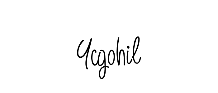 The best way (Angelique-Rose-font-FFP) to make a short signature is to pick only two or three words in your name. The name Ycgohil include a total of six letters. For converting this name. Ycgohil signature style 5 images and pictures png