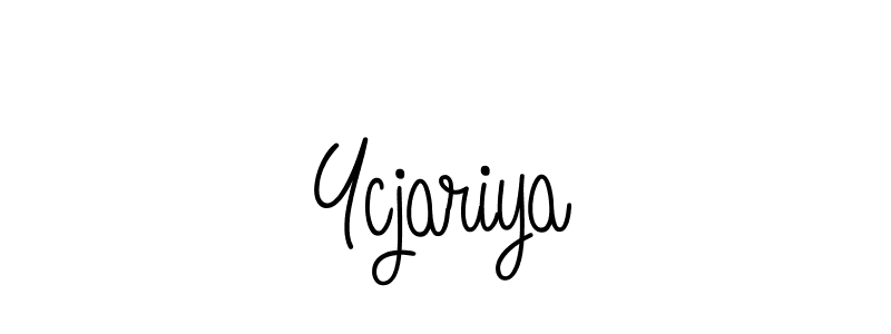 How to Draw Ycjariya signature style? Angelique-Rose-font-FFP is a latest design signature styles for name Ycjariya. Ycjariya signature style 5 images and pictures png