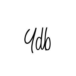 Create a beautiful signature design for name Ydb. With this signature (Angelique-Rose-font-FFP) fonts, you can make a handwritten signature for free. Ydb signature style 5 images and pictures png