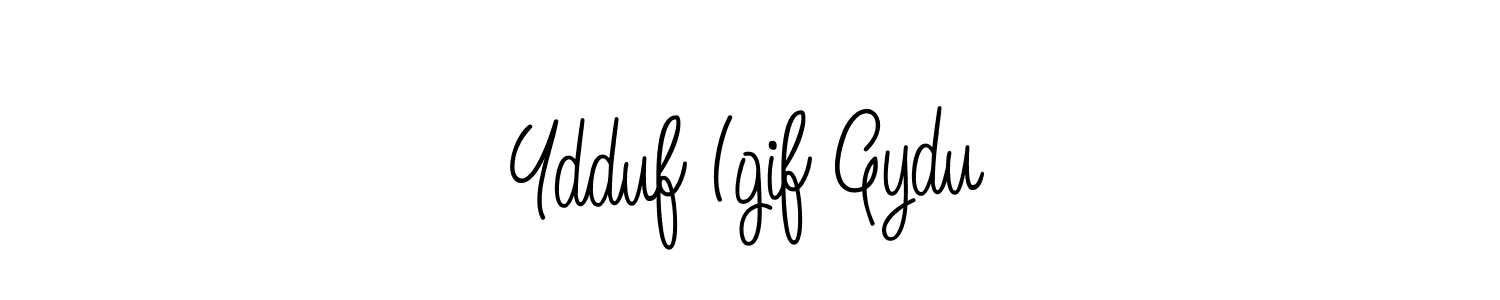 The best way (Angelique-Rose-font-FFP) to make a short signature is to pick only two or three words in your name. The name Ydduf Igif Gydu include a total of six letters. For converting this name. Ydduf Igif Gydu signature style 5 images and pictures png